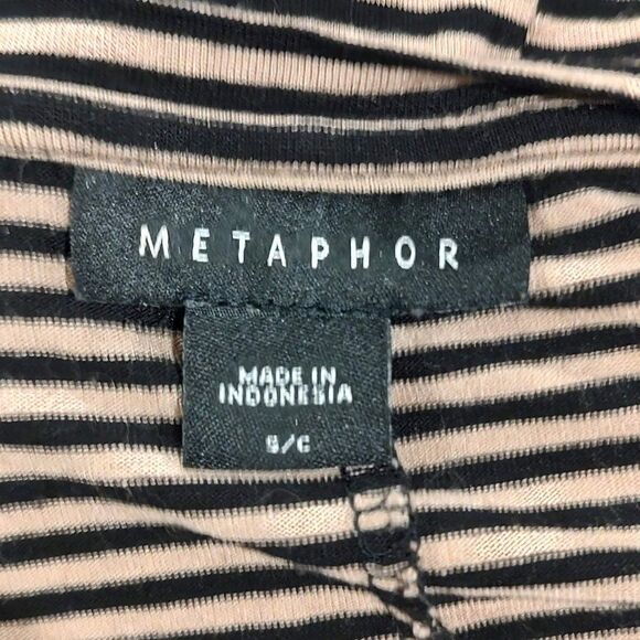 Metaphor Striped Long Sleeve Tee Small - Picture 4 of 5